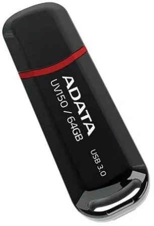 Флеш Диск A-Data 64GB AUV150 AUV150-64G-RBK USB3.0 черный