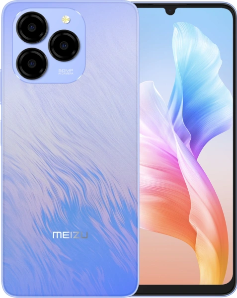 Смартфон Meizu M411H Note 21 256Gb 8Gb голубой моноблок 3G 4G 2Sim 6.74" 720x1600 Android 14 50Mpix 802.11 a/b/g/n/ac GPS GSM900/1800 GSM1900 microSD