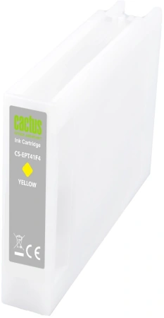 Картридж струйный Cactus CS-EPT41F4 T41F4 желт.пигм. (350мл) для Epson SureColor SC-T5400M/SC-T3405/SC-T5405 с чипом