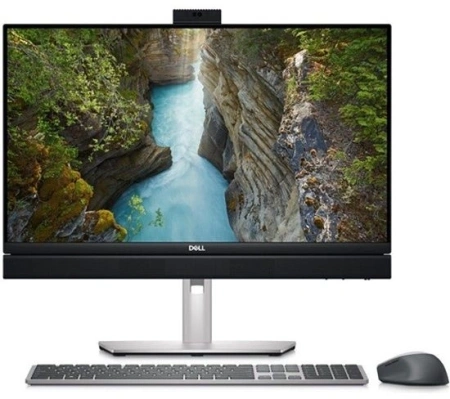 Моноблок Dell Optiplex 7420 23.8" Full HD Touch i7 14700 (2.1) 16Gb SSD512Gb UHDG 770 CR Windows 11 Pro GbitEth WiFi BT 160W клавиатура мышь Cam черный 1920x1080