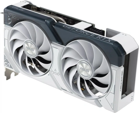 Видеокарта Asus PCI-E 4.0 DUAL-RTX4060TI-O8G-WHITE NVIDIA GeForce RTX 4060TI 8Gb 128bit GDDR6 2565/18000 HDMIx1 DPx3 HDCP Ret