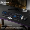 Клавиатура Оклик 750G FROST WAR черный/черный USB Multimedia for gamer (337452)