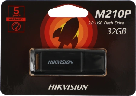 Флеш Диск Hikvision 32GB M210P Hiksemi HS-USB-M210P/32G USB2.0 черный