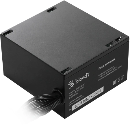 Блок питания Bloody ATX 700W BD-PS700W 80 PLUS WHITE (20+4pin) APFC 120mm fan 6xSATA RTL
