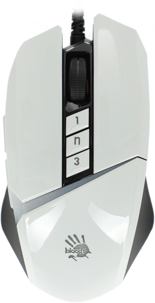 Мышь A4Tech Bloody W60 Max белый оптическая 10000dpi USB 10but (W60 MAX (PANDA WHITE))