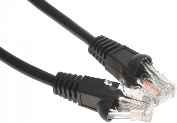 Патч-корд Buro UTP 4 пары cat.5E CCA molded 0.25м черный RJ-45 (m)-RJ-45 (m)