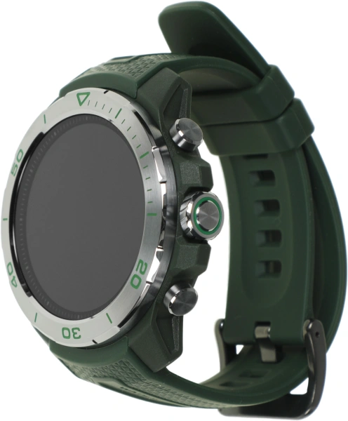 Смарт-часы Mibro GS Explorer Jungle Green 1.32" AMOLED корп.серебристый рем.зеленый разм.брасл.:265мм (XPAW017JG)