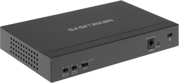 Коммутатор Mercusys MS110CMP (L2) 8x100Мбит/с 2x1Гбит/с 8PoE+ 115W неуправляемый