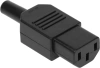 Вилка Lanmaster LAN-IEC-320-C13 (упак.:1шт) 1м черный