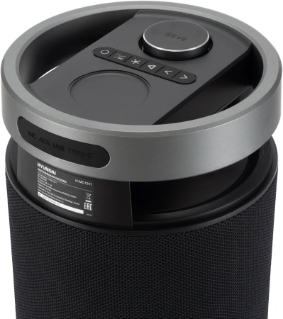 Минисистема Hyundai Select H-MC1241 черный 90Вт USB BT