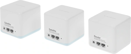 Бесшовный Mesh роутер Mercusys Halo H32G(3-pack) AC1200 100/1000/10000BASE-T белый (упак.:3шт)
