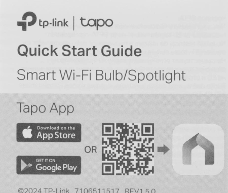 Умная лампа TP-Link Tapo L510E E27 8.7Вт 806lm Wi-Fi (упак.:1шт)