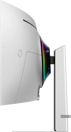 Монитор Samsung 49" Odyssey OLED G9 S49DG934SUXEN серебристый OLED LED 32:9 HDMI полуматовая HAS 250cd 178гр/178гр 5120x1440 240Hz FreeSync Premium Pro DP USB 12.9кг