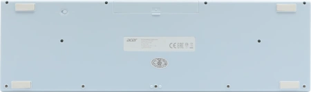 Клавиатура + мышь Acer OCC205 клав:белый/голубой мышь:белый/голубой USB беспроводная slim Multimedia (ZL.ACCEE.00C)