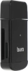 Устройство чтения карт памяти USB2.0 Buro BU-CR-3103 черный