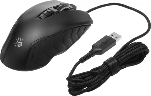 Мышь A4Tech Bloody J95s черный оптическая 8000dpi USB 9but (J95S STONE BLACK ACTIVATED)