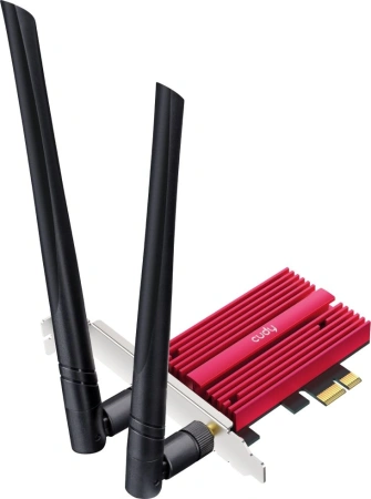Сетевая карта Wi-Fi + Bluetooth Cudy WE9300 BE9300 PCI Express x1 (ант.внеш.съем) 2ант.