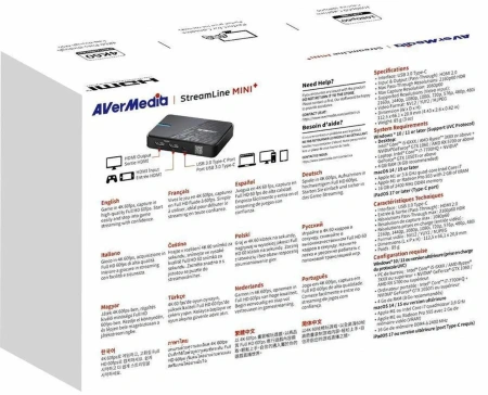 Карта видеозахвата Avermedia StreamLine MINI+ GC311 внешний UBS Type-C