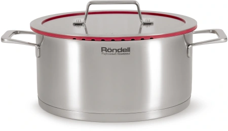 Кастрюля Rondell Verter RDS-2030 4.7л. d=24см (с крышкой) стальной
