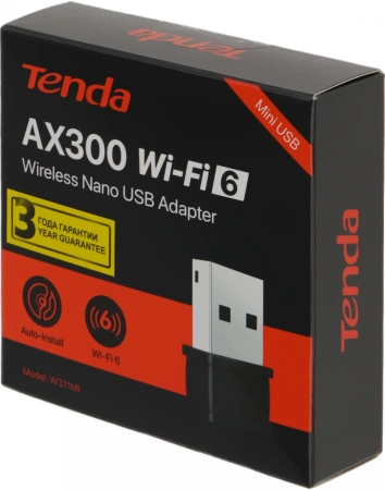 Сетевой адаптер Wi-Fi Tenda W311MI N150 USB 2.0 (ант.внутр.)