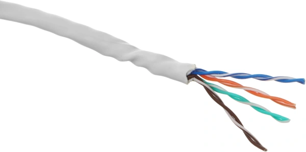 Кабель сетевой информационный Suprlan Median 01-0334-9 кат.5E UTP 4 пары 24AWG PVC внутренний 305м серый