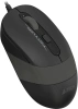 Мышь A4Tech Fstyler FM10ST серый/черный оптическая 1600dpi silent USB для ноутбука 3but (FM10ST GREY)