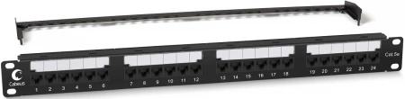Патч-панель Cabeus PL2-24-CAT.5E-DUAL 19" 1U 24xRJ45 кат.5E UTP
