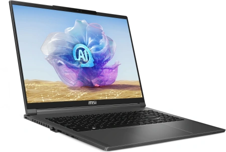 Ноутбук MSI Creator 16 AI Studio A1VIG-060RU Core Ultra 9 185H 64Gb SSD2Tb NVIDIA GeForce RTX4090 16Gb 16" IPS UHD+ (3840x2400) Windows 11 Pro grey WiFi BT Cam (9S7-15F314-060)