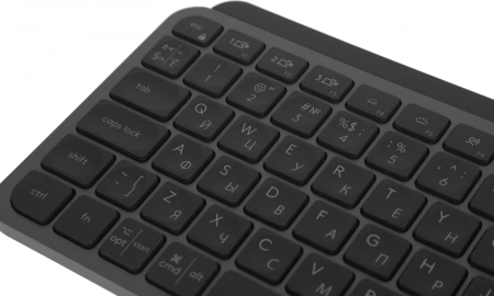Клавиатура Logitech MX Keys Mini темно-серый USB беспроводная BT/Radio LED (920-010501)