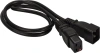 Шнур питания Lanmaster LAN-PP19L/20-0.5-BK C19-Schuko проводник.:3x1.5мм2 0.5м 220В 16А (упак.:1шт) черный