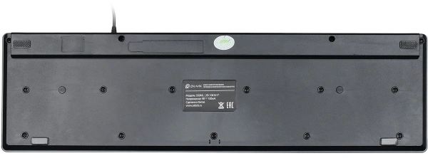 Клавиатура Оклик 550ML черный USB slim Multimedia LED (1061617)