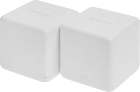Бесшовный Mesh роутер Mercusys Halo H30G (HALO H30G(2-PACK)) AC1300 10/100/1000BASE-TX белый (упак.:2шт)