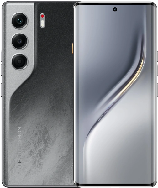 Смартфон Tecno Camon 40 Pro 5G 256Gb 12Gb черный моноблок 3G 4G 2Sim 6.78" 1080x2436 Android 15 50Mpix 802.11 a/b/g/n/ac/ax NFC GPS GSM900/1800 GSM1900 Protect FM