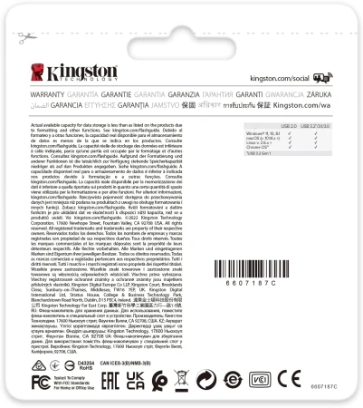 Флеш Диск Kingston 64Gb DataTraveler Exodia Onyx DTXON/64GB USB3.2 черный