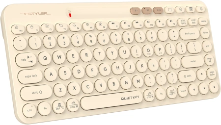 Клавиатура A4Tech FBK36C AS бежевый USB беспроводная BT/Radio slim Multimedia