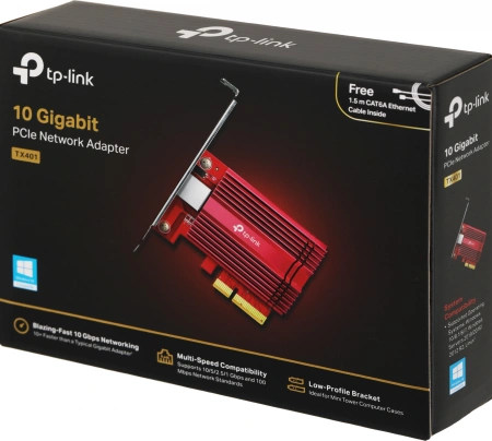 Сетевой адаптер 10G Ethernet TP-Link TX401 PCI Express x4