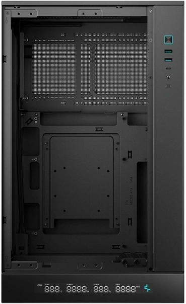 Корпус Deepcool CH270 черный без БП mATX 6x120mm 2x140mm 2xUSB3.0 audio bott PSU