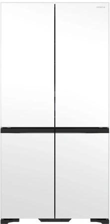 Холодильник Hitachi R-WB720PUC1 GPW 3-хкамерн. белый/черный стекло инвертер