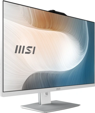 Моноблок MSI Modern AM272P 1M-674RU 27" Full HD Core 5 120U (1.4) 16Gb SSD512Gb Graphics Windows 11 Pro GbitEth WiFi BT 120W клавиатура мышь Cam белый 1920x1080
