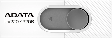 Флеш Диск A-Data 32Gb UV220 AUV220-32G-RWHGY USB2.0 белый/серый