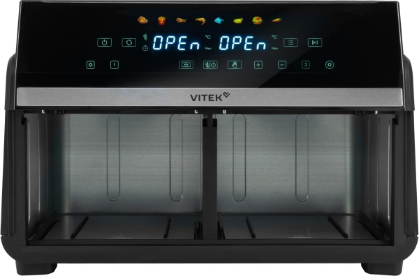 Аэрогриль Vitek VT-AF1001 10л 2400Вт черный/серебристый