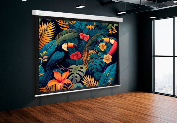 Экран Cactus 100" 152x203см Motoscreen CS-PSM-152x203 4:3 настенно-потолочный рулонный (моторизованный привод)