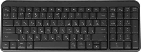 Клавиатура Logitech K251 черный беспроводная BT slim Multimedia (920-013363)