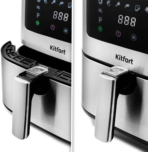 Аэрогриль Kitfort KT-2228 1700Вт серебристый
