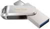 Флеш Диск Sandisk 1TB Ultra Dual Drive Luxe SDDDC4-1T00-G46 USB3.0 серебристый