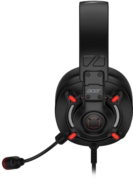 Наушники с микрофоном Acer Nitro OHW306 черный/красный 2.1м мониторные оголовье (ZL.HDSEE.00E)