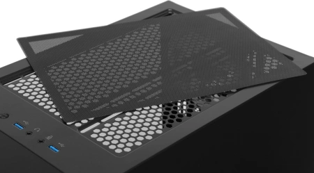 Корпус Aerocool Atomic-G-BK-v1 черный без БП mATX 2x120mm 2x140mm 2xUSB3.0 audio bott PSU