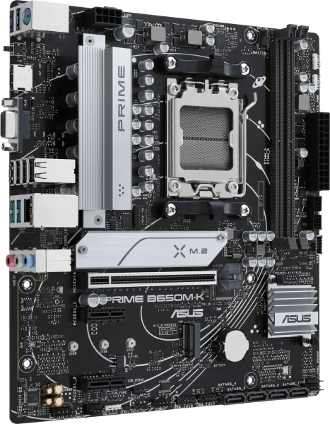 Материнская плата Asus PRIME B650M-K Socket AM5 AMD B650 2xDDR5 mATX AC`97 8ch(7.1) 2.5Gg RAID+VGA+HDMI