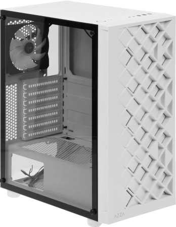 Корпус Azza Spectra белый без БП ATX 7x120mm 2x140mm 2xUSB2.0 1xUSB3.0 audio bott PSU