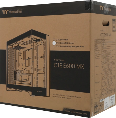 Корпус Thermaltake CTE E600MX Snow белый без БП E-ATX 11x120mm 4x140mm 2xUSB3.0 audio bott PSU
